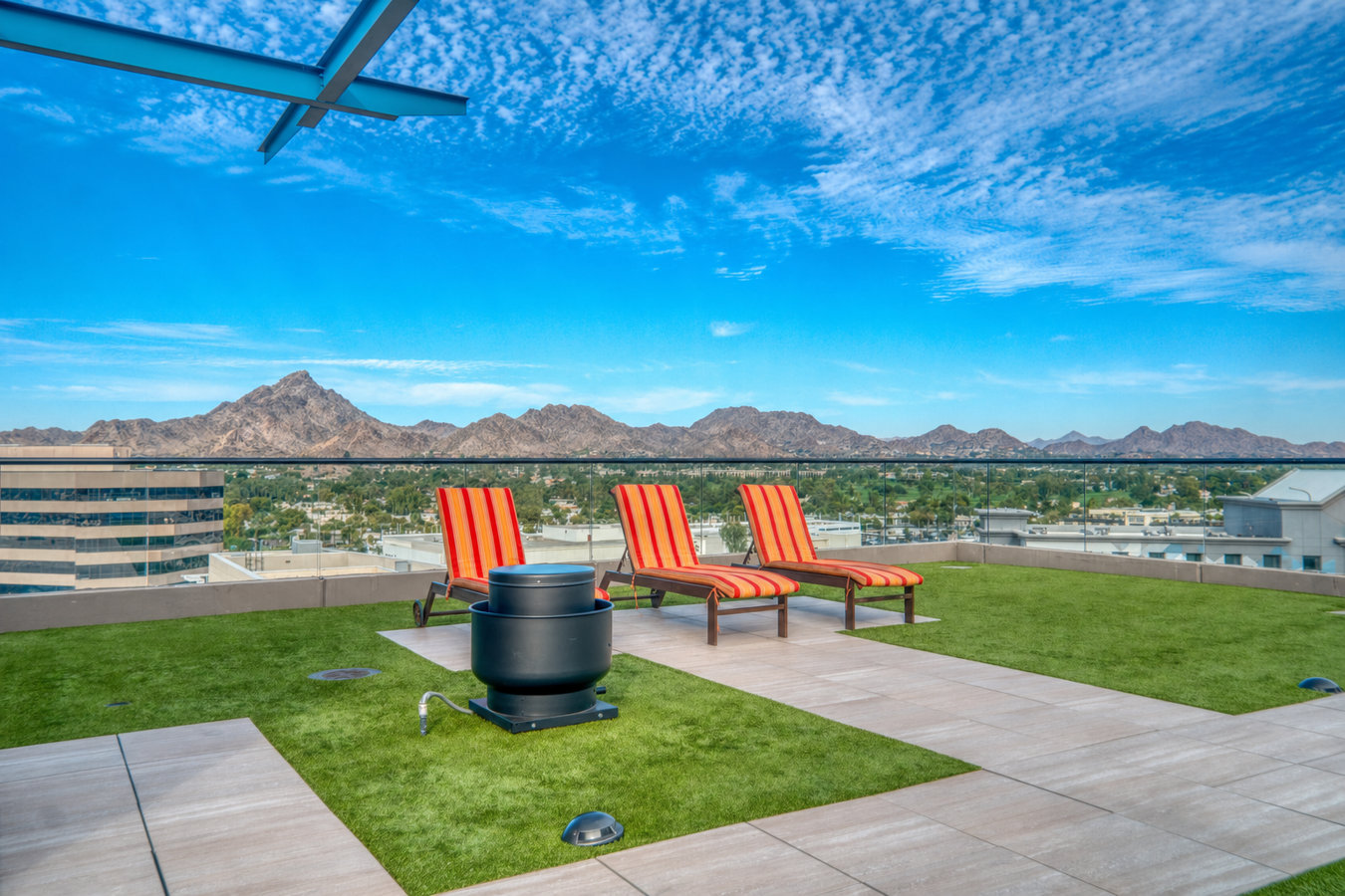 Turf for rooftop gardens